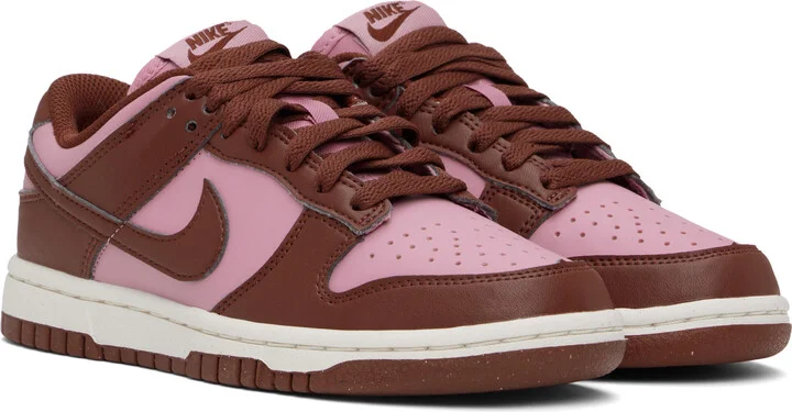 Nike Pink & Brown Dunk Low Next Nature Sneakers - Image 4
