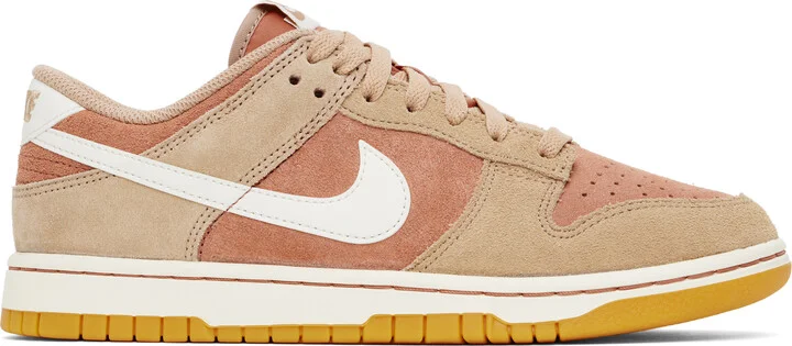 Nike Pink & Brown Dunk Low Retro SE Sneakers