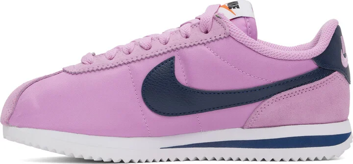 Nike Pink & Navy Cortez Textile Sneakers - Image 3