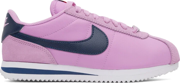 Nike Pink & Navy Cortez Textile Sneakers