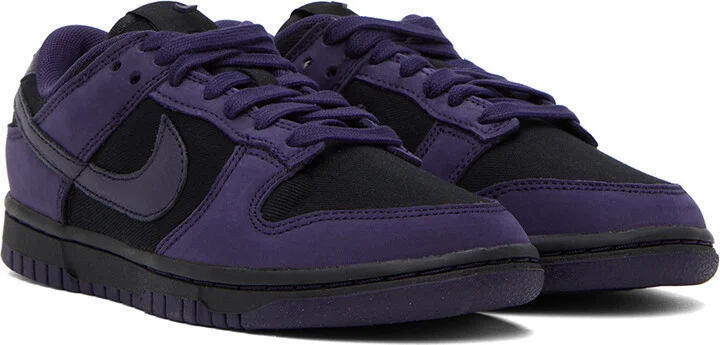 Nike Purple & Black Dunk Low LX Sneakers - Image 4