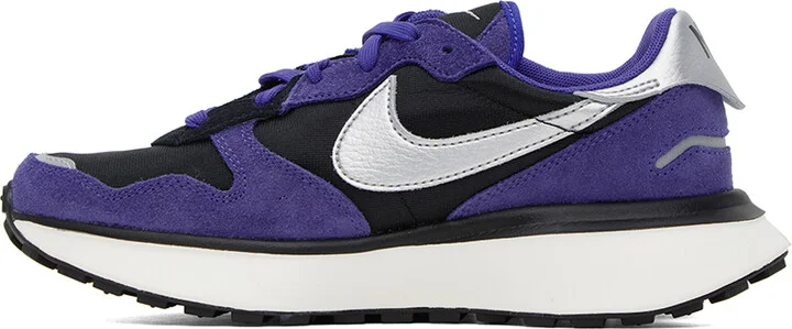 Nike Purple & Black Phoenix Waffle Sneakers - Image 3