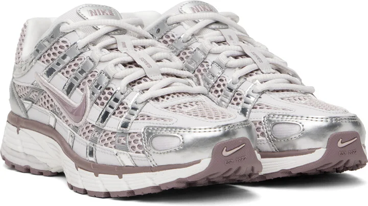 Nike Purple & Silver P-6000 Sneakers - Image 4