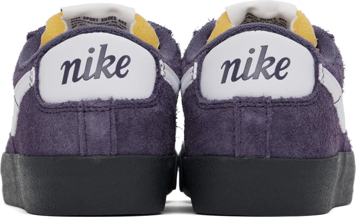 Nike Purple & White Blazer Low '77 Vintage Sneakers - Image 2