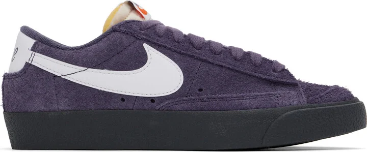 Nike Purple & White Blazer Low '77 Vintage Sneakers