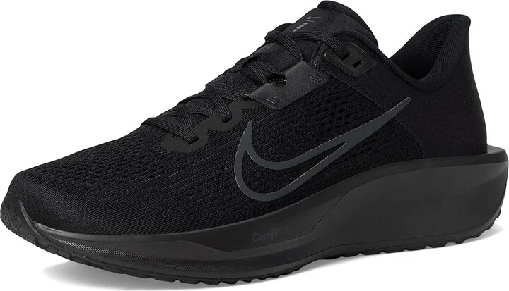 Nike Quest 6 Men's Shoes Black/Dark Smoke Grey : 7 D - Medium, Textile - Image 5