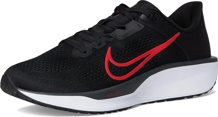 Nike Quest 6 Men's Shoes Black/University Red/White : 6 D - Medium, Textile - Image 5