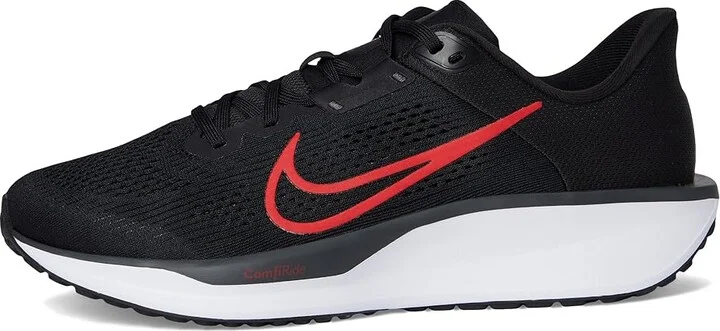 Nike Quest 6 Men's Shoes Black/University Red/White : 6 D - Medium, Textile - Image 6