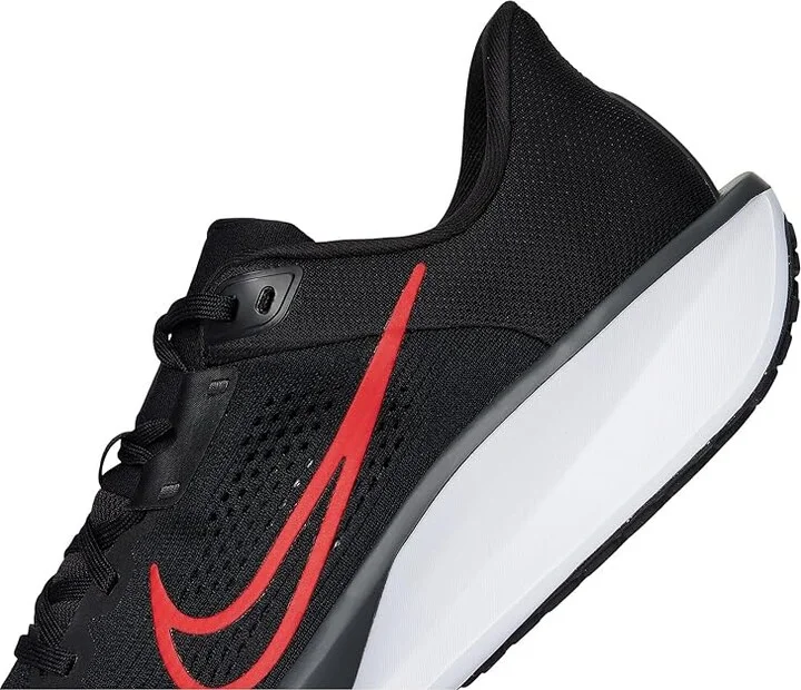 Nike Quest 6 Men's Shoes Black/University Red/White : 6 D - Medium, Textile - Image 7