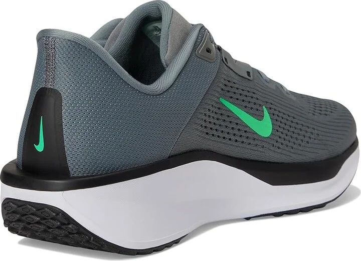 Nike Quest 6 Men's Shoes Smoke Grey/Green Shock/Black/White : 12.5 D - Medium, Textile - Image 4