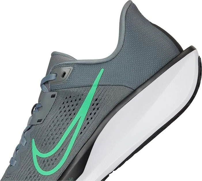 Nike Quest 6 Men's Shoes Smoke Grey/Green Shock/Black/White : 12.5 D - Medium, Textile - Image 7
