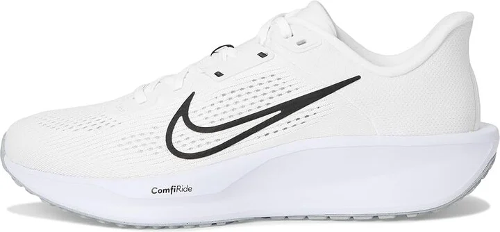 Nike Quest 6 Men's Shoes White/Black/Pure Platinum : 8 D - Medium, Textile - Image 6