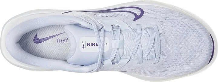 Nike Quest 6 Women's Shoes Ghost/Court Purple/Summit White/Footbal Grey : 7.5 B - Medium, Textile - Image 2