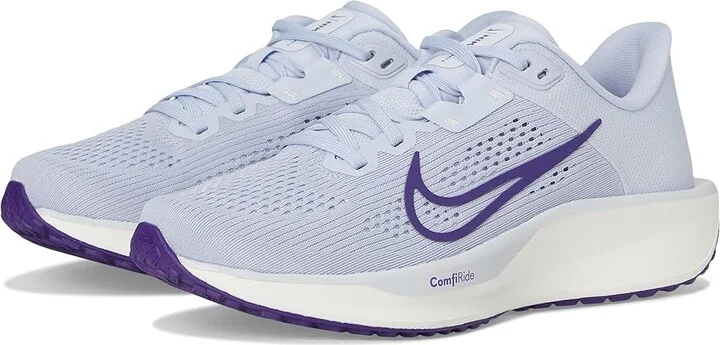 Nike Quest 6 Women's Shoes Ghost/Court Purple/Summit White/Footbal Grey : 7.5 B - Medium, Textile