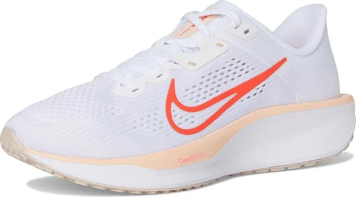 Nike Quest 6 Women's Shoes White/Bright Crimson/Washed Coral/Summit White : 11 B - Medium, Textile - Image 5