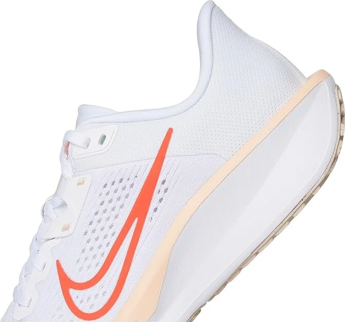 Nike Quest 6 Women's Shoes White/Bright Crimson/Washed Coral/Summit White : 11 B - Medium, Textile - Image 7