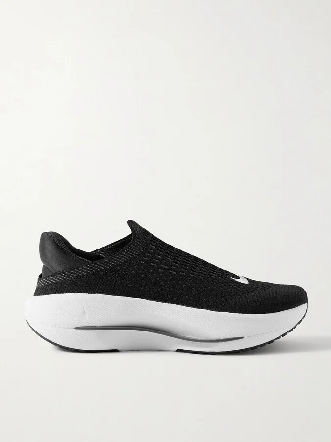 Nike - Reina Easyon Embroidered Flyknit Sneakers - Black