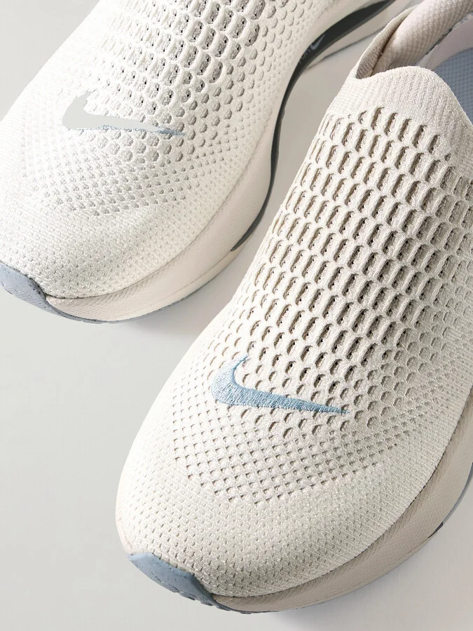 Nike - Reina Easyon Embroidered Flyknit Sneakers - White - Image 4