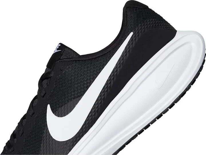 Nike Revolution 8 Men's Shoes Black/White/Black : 8 D - Medium, Textile - Image 7