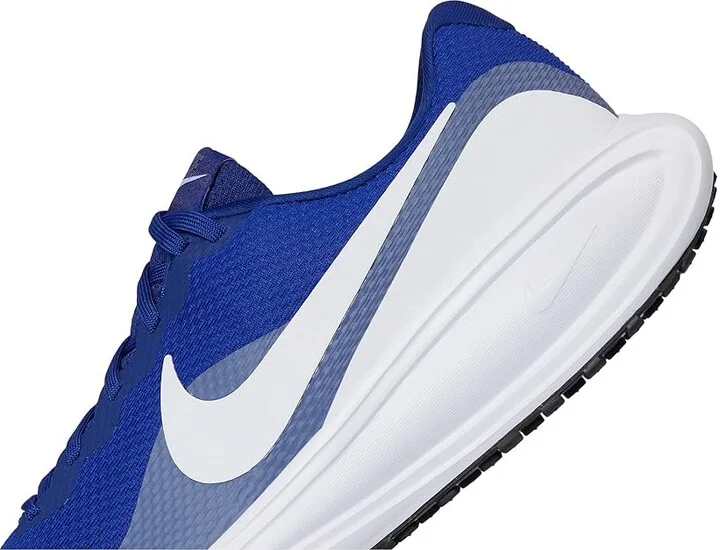 Nike Revolution 8 Men's Shoes Deep Royal Blue/White/World Indigo/Black : 10 D - Medium, Textile - Image 7