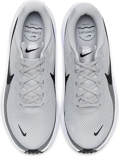 Nike Revolution 8 Men's Shoes Light Smoke Grey/Black/Smoke Grey/White : 8.5 D - Medium, Textile - Image 2