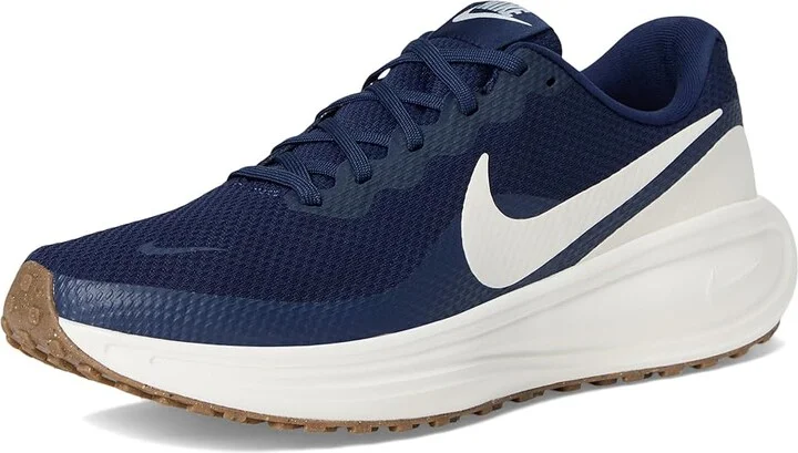 Nike Revolution 8 Men's Shoes Midnight Navy/Sail/Gum Medium Brown : 13 D - Medium, Textile - Image 5