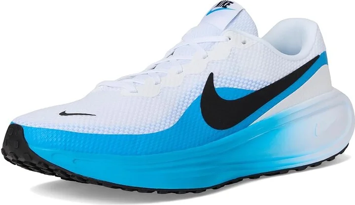 Nike Revolution 8 Men's Shoes White/Black/Blue Hero : 13 D - Medium, Textile - Image 5
