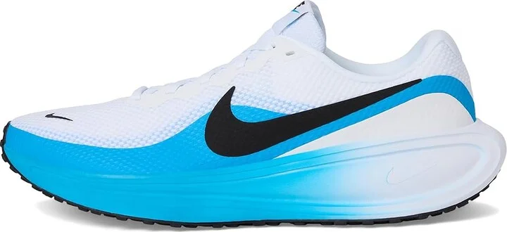 Nike Revolution 8 Men's Shoes White/Black/Blue Hero : 13 D - Medium, Textile - Image 6