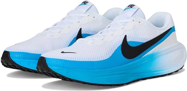 Nike Revolution 8 Men's Shoes White/Black/Blue Hero : 13 D - Medium, Textile