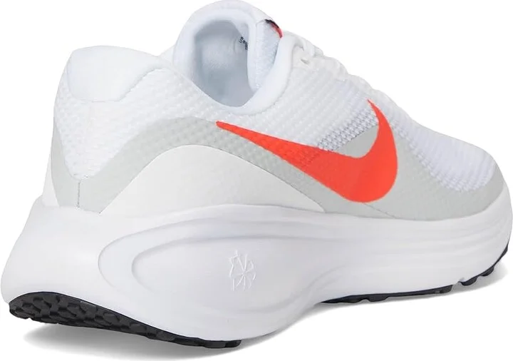 Nike Revolution 8 Men's Shoes White/Bright Crimson/Pure Platinum/Black : 7 EE - Wide, Textile - Image 4