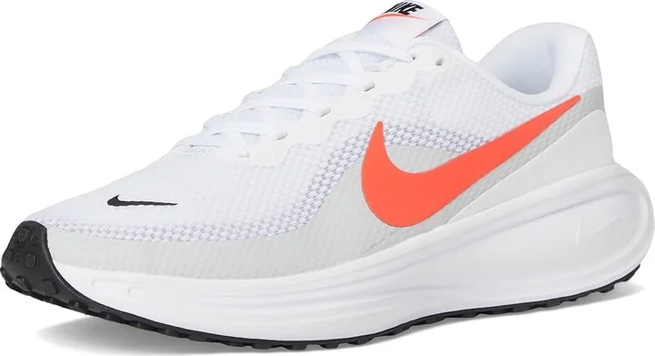 Nike Revolution 8 Men's Shoes White/Bright Crimson/Pure Platinum/Black : 7 EE - Wide, Textile - Image 5