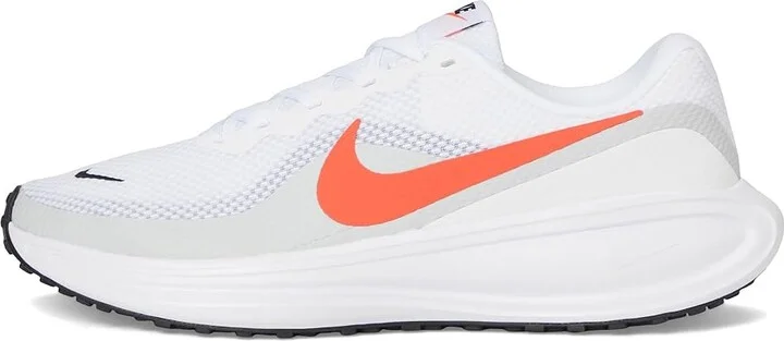 Nike Revolution 8 Men's Shoes White/Bright Crimson/Pure Platinum/Black : 7 EE - Wide, Textile - Image 6