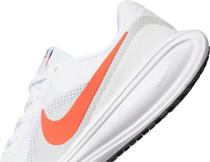 Nike Revolution 8 Men's Shoes White/Bright Crimson/Pure Platinum/Black : 7 EE - Wide, Textile - Image 7