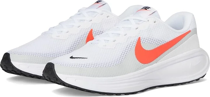 Nike Revolution 8 Men's Shoes White/Bright Crimson/Pure Platinum/Black : 7 EE - Wide, Textile