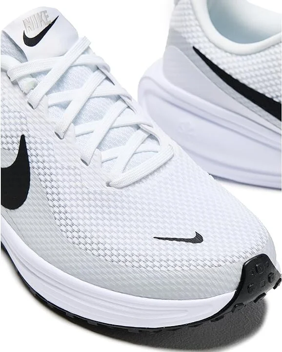 Nike Revolution 8 Women's Shoes White/Black/Pure Platinum : 8.5 B - Medium, Synthetic - Image 7