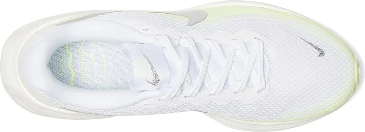 Nike Revolution 8 Women's Shoes White/Metallic Silver/Barely Volt/Volt/Sail/Black : 10.5 B - Medium, Synthetic - Image 2