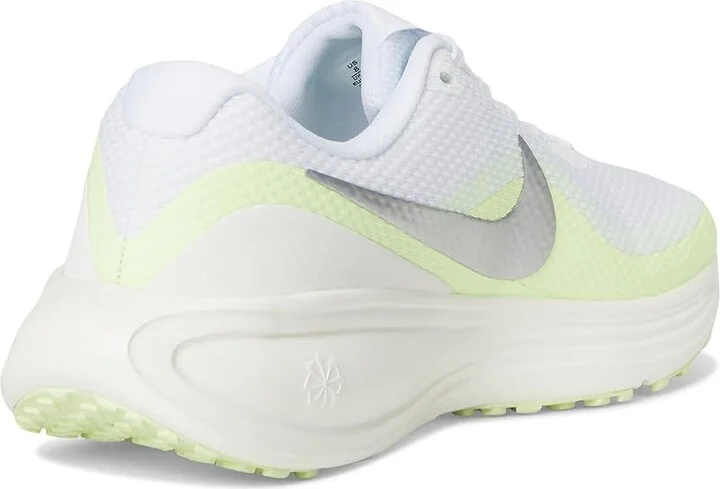 Nike Revolution 8 Women's Shoes White/Metallic Silver/Barely Volt/Volt/Sail/Black : 10.5 B - Medium, Synthetic - Image 4