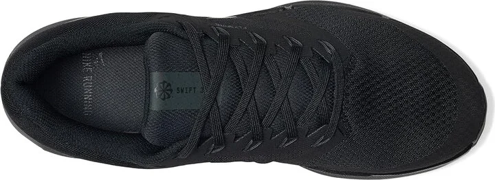 Nike Run Swift 3 Men's Shoes Black/Black/Dark Smoke Grey : 8 M, Synthetic - Image 2