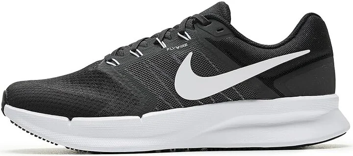 Nike Run Swift 3 Men's Shoes Black/White/Dark Smoke Grey : 8 W, Synthetic - Image 6