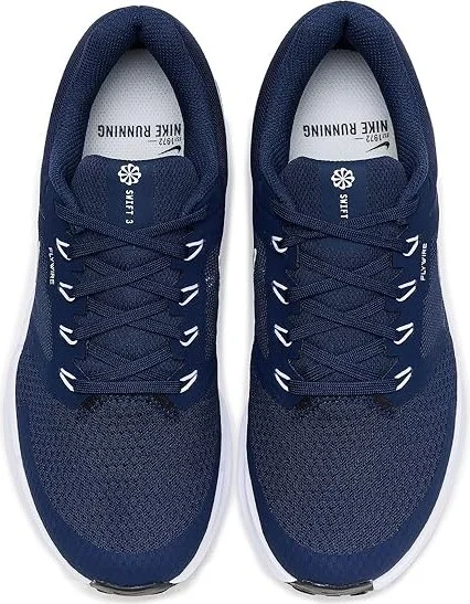 Nike Run Swift 3 Men's Shoes Midnight Navy/Pure Platinum/White/Black : 13 M, Synthetic - Image 2