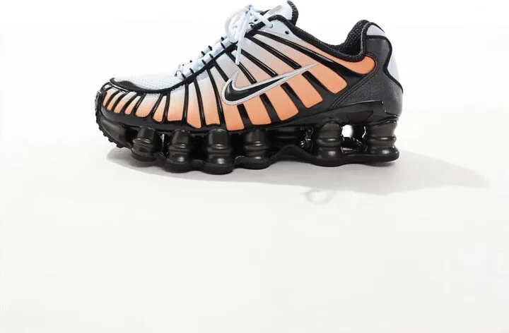 Nike Shox TL sneakers in blue and orange - Image 2