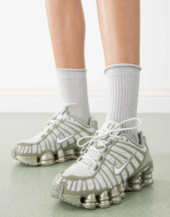 Nike Shox TL sneakers in light green