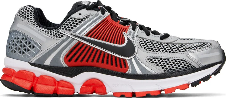 Nike Silver & Red Zoom Vomero 5 Sneakers