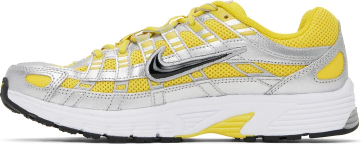 Nike Silver & Yellow P-6000 Sneakers - Image 3