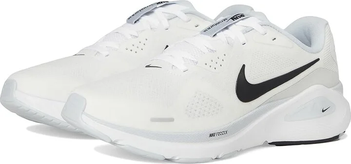 Nike Structure 26 Men's Shoes White/Black/Pure Platinum : 15 D - Medium, Textile