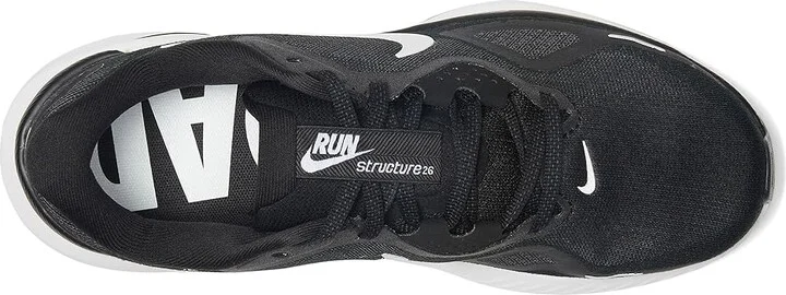 Nike Structure 26 Women's Shoes Black/White/Cool Grey/Metallic Silver : 7.5 B - Medium, Synthetic - Image 2