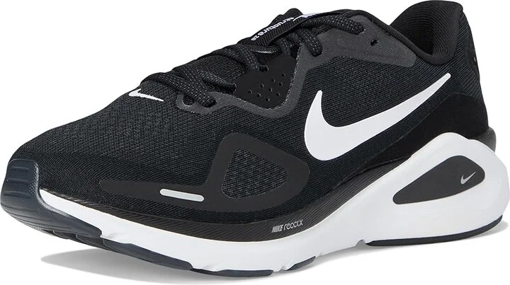 Nike Structure 26 Women's Shoes Black/White/Wolf Grey/Metallic Silver : 5 EE - Extra Wide, Synthetic - Image 5