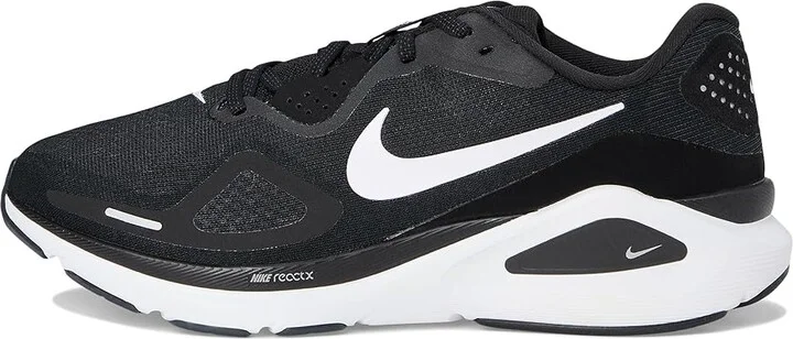 Nike Structure 26 Women's Shoes Black/White/Wolf Grey/Metallic Silver : 5 EE - Extra Wide, Synthetic - Image 6