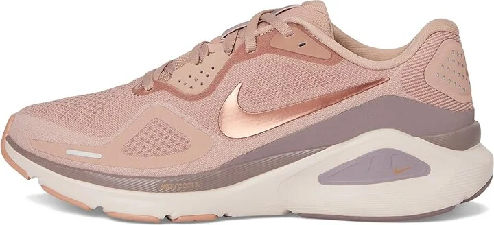 Nike Structure 26 Women's Shoes Particle Pink/Metallic Rose Gold/Taupe Grey/Silt Red : 11 B - Medium, Synthetic - Image 6
