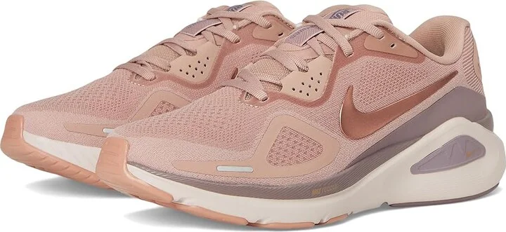Nike Structure 26 Women's Shoes Particle Pink/Metallic Rose Gold/Taupe Grey/Silt Red : 11 B - Medium, Synthetic